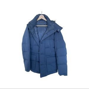 Small Men’s Uniqlo Parka Blue